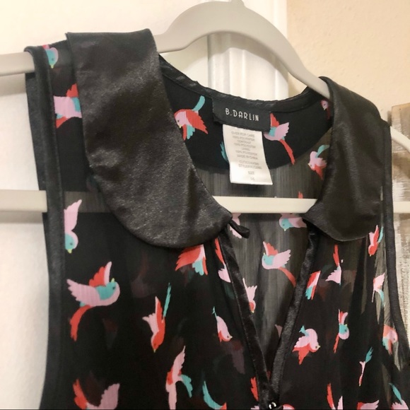 B.Darlin sleeveless Peter Pan collar button dress - Picture 5 of 10